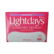 Vintage Kotex Lightdays Comfort Design Pantiliners NEW Old Stock 1983