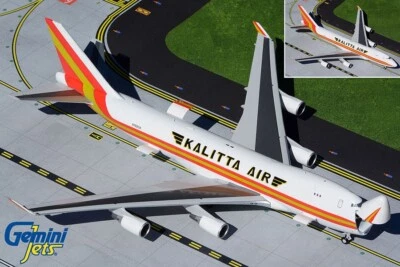 BOEING B747-400 KALITTA AIR WITH STAND - GEMINI JETS G2CKS928 1/200