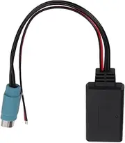 Stereo Bluetooth Adapter Wireless Audio Cable Car Accessory Replacement for Alpine 2009 High Quality ABS Material Bluetooth 5 0 Backward Compatible Easy to Install Fitment for