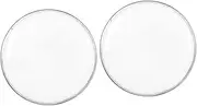 FUNOMOCYA 6 inch Drum Skin Set Practice Drum for Drum Set Multi-Use Drum for Repairing 2 Pieces White Jazz Drum