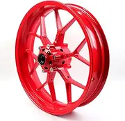 Red Front Wheel Rim Compatible with Honda CBR1000RR Fireblade 2008-2016, Bearing included, Motorcycle Replacement Accessories Parts