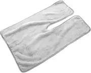 SAFIGLE Fleece Hair Towel Turban for Women Ultra Absorbent Quick Drying Shower Hair Wrap Lightweight Soft and Comfortable Spa Essential Light Grey