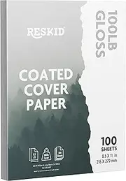 Double-Sided 100lb Gloss Cover Digital C2S Paper – Perfect for Color Laser Printing, Design Proposals, Flyers, Brochures | 8.5 x 11 | 100lb Gloss Cover | Glossy Coated | 100 Sheets