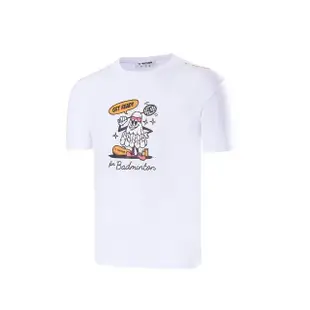 【VICTOR 勝利體育】羽球人插畫 T-Shirt 中性款(T-2305 A白/C黑)