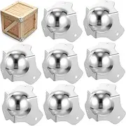 FOYTOKI 8Pcs Ball Corner Protectors for Flight Cabinets Durable Edge Guards for Storage Cases Sturdy Material Innovative Rounded Design Essential Flight Box Hardware
