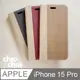 【CHIUCHIU】Apple iPhone 15 Pro (6.1吋)時尚木紋側掀式可插卡保護皮套