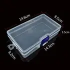 Clear Plastic Storage Box Jewelry Tool Craft Container Beads Organizer Case Kit
