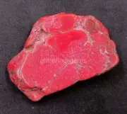 101.00 Ct Certified Natural Red Turquoise Arizona Slab Rough Loose Gemstone 5MSG