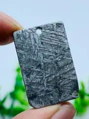 Natural Aletai Iron Meteorite Cut Slabs Etched Perfect Fusion Crust 16G