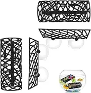 Multipurpose Fish Tank Accessories,Hollow Aquarium Betta Shelter,Betta Sleeping Tube,Space Saving Betta Hammock for Fish,Shrimp etc.(2 Sets)