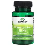 Swanson, Ultimate Liver Elixir with Siliphos Milk Thistle Phytosome, 30 Capsules