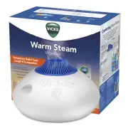 Vicks Warm Steam Vaporizer, 1.5 Gal Humidifier, Night Light, VapoPads Compatible