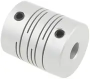 Stepper Motor Flexible Coupling CNC Stepper Motor Flexible Coupling Coupler (6x6mm)(Silver)