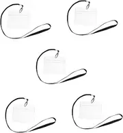 TOYZFRIENDY 5pcs Card Lanyards with Id Card Holders Name Tag Badges for Office School Nurses Teachers Students Secure and Reliable Protection