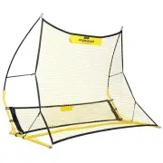 PodiuMax Upgraded Portable Soccer Trainer, 2 in 1 Soccer Rebounder Net