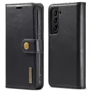 Black Galaxy S22 Plus DG.Ming Premium 2 in 1 Magnetic Case and Wallet