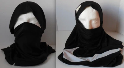 Nike Dri-Fit Women's Mesh Hood Scarf Color Black/Phantom Size OSFM New