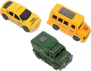 SUPVOX 3Pcs Mini Pull Back Cars for Lightweight Vehicle and Fun and Safe Plaything for Brain Development and Parent Interaction