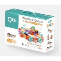 在飛比找蝦皮購物優惠-全新品 Qbi 益智磁吸積木軌道玩具 幼幼同樂組