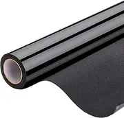 Blackout Window Film, Static Cling Window Tint 100% Light Blocking Glass Film for Privacy, Nap Time, Night Working, Heat Rejection, Baby Room and Day Sleeping (Matte Black, 17.7x78.7 Inch)