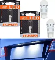 Sylvania ZEVO LED Light 2825 White 6000K Two Bulb License Plate Tag Replace Fit