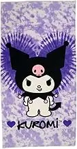 Franco Collectibles Sanrio Kuromi Super Soft Cotton Bath/Pool/Beach Towel, 60 in x 30 in, (Official Licensed Product)