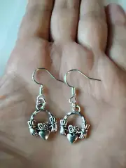 Celtic Claddagh Earrings 925 Sterling silver Irish