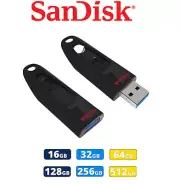 SanDisk Ultra 32GB 64GB 128GB 16GB 256GB 512GB USB 3.0 Flash Drive Stick SDCZ48