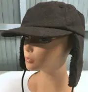 Youth L/XL Herringbone Tie Up Trapper Stocking Cap Hat