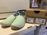 CROCS DUET BUSY DAY Slip On Sneakers Shoes Size 5 Womens Ice Blue EUR 34-35 UK 3