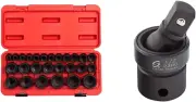 Sunex 2645, 1/2 Inch Drive Impact Socket Set, 26-Piece, Metric, 10Mm-36Mm & 2300