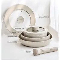 在飛比找蝦皮商城優惠-DOGADO韓國天然陶瓷鍋具六件組_18cm小鍋+18cm鍋