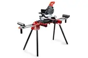 BAUMR-AG 254mm Sliding Compound dual Mitre Drop Saw and Adjustable Stand Combo