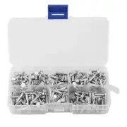 400pcs M3 Flat Head Rivets Accessory Flat Head Solid Rivet 4mm-16mm Length New