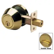 Master Lock Grd 3 Single Cylinder Deadbolt SC1 PB
