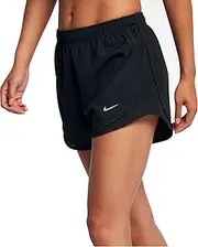 [Nike] Dry Women's Tempo Dri-Fit Running Shorts (Heather Black/Black, X-Large)
