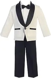 [Pink Princess] Boys Tuxedo Suit - Tuxedo for Boys - Toddler Suits for Weddings - Trajes para Niños Elegantes
