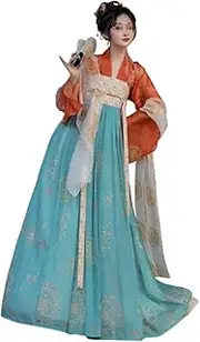 [IDZNFNFX] Women's Ancient Chinese Traditional Hanfu Dress for Stage Show Performances Cosplay