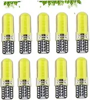 10pcs Led Cob W5w Car Lights Wedge Trunk Lamp Ultra-thin Diode Small Bulbs Silicone Car Light Small Bulbs
