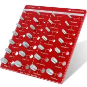 Thread Checker, 28 Nut and Bolt Thread Checker, Bolt Size and Thread Gauge Stand