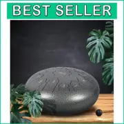 Portable 12-Inch Titanium Alloy Steel Tongue Drum with Mallets & Transport Bag