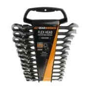 GEARWRENCH 12 Piece Flex Head Combination Metric Ratcheting Spanner Set 9901DBE