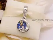 NEW Pandora Santa Claus on the Moon Charm 792977C01 Retired Authentic