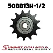 #50 Roller Chain Idler Sprocket 1/2" Bore Hardened 13 Tooth 50BB13H-1/2
