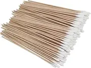 Healeved Long Cotton Swabs 15cm 500pcs Pack Organic Cotton Wooden Handle Gentle on for Cleaning Ears and Jewelry