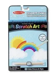 On the Go Scratch Art Hidden-Picture Pad - Favorite Things - Melissa & Doug