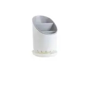 Removable Drain Chopsticks Rack for Kitchen Tableware Storage light grey