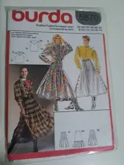 Retro Burda pattern 5870 skirt sizes 8-18 Uncut