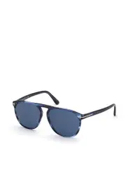 Tom Ford Pilot Sunglasses Blue Jasper FT0835