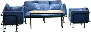1: 6 Scale Sofa Set Model Accessories Cosplay with Table Pretend Play Mini